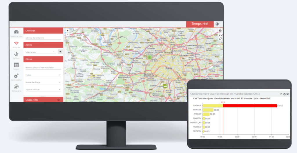 gestion de flotte de véhicule temps réel